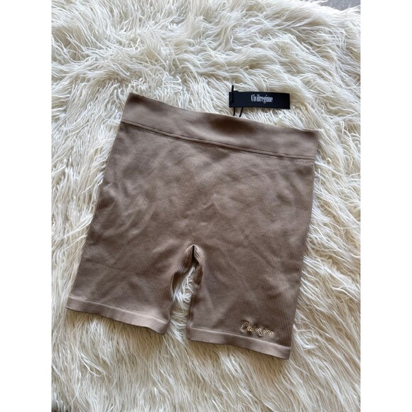 Civil Regime x No Tomorrow Ribbed Biker Shorts Size XL - Picture 3 of 8
